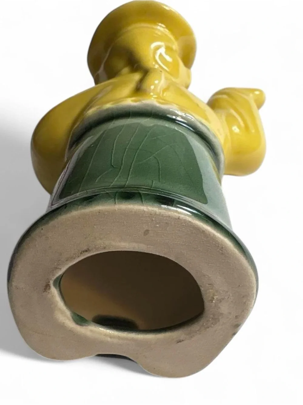 Yellow Ceramic Figure “#1 Treasure Boy” Decorative Accent Tsp Holder Kitchen